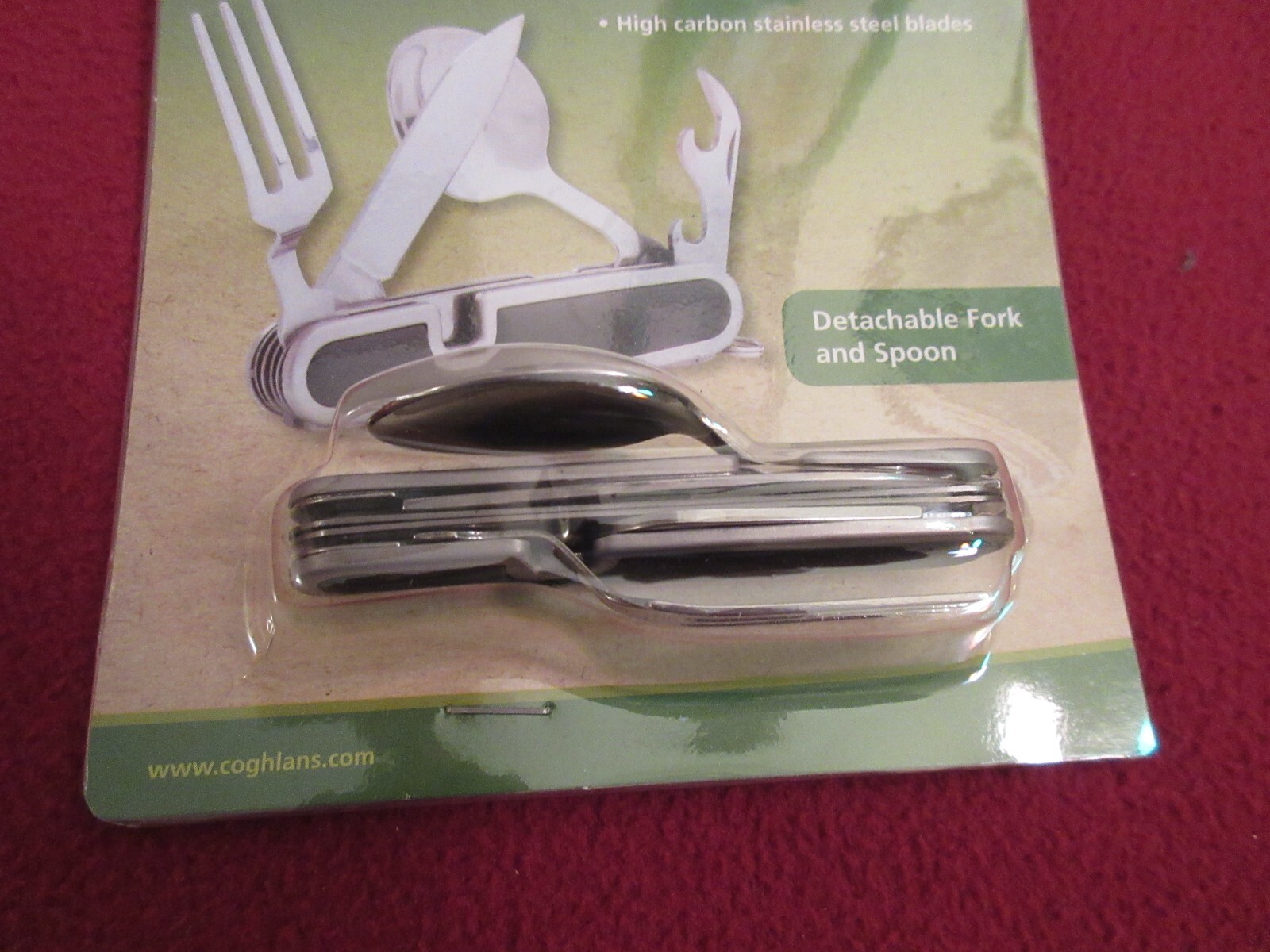 COGHLANS CAMPERS KNIFE HOBO POCKET TOOL STAINLESS STEEL 5 FUNCTION UTENSIL SET