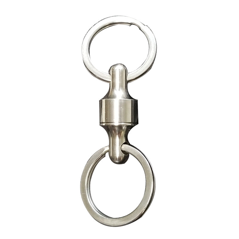 Titanium Alloy TC4/Brass Detachable Keychain Quick Release EDC Keychain Key Ring