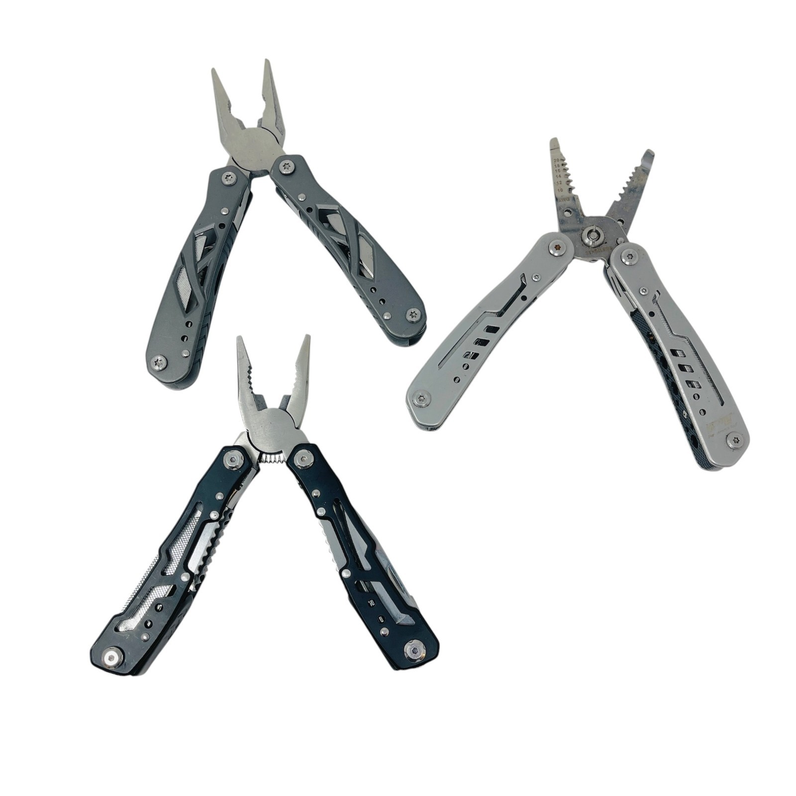 Grand Way & Technician Unbranded Multi-Tool Set w/ Wire Stripper Pliers, 3 Pcs