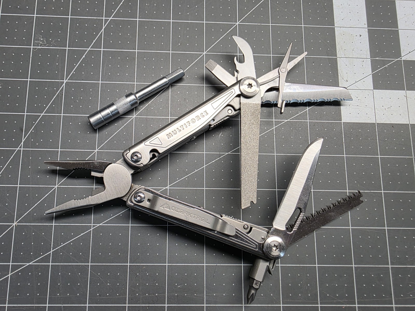 Ozark Trail MultiForce Premium 18 In 1 Multi Tool Stainless Steel