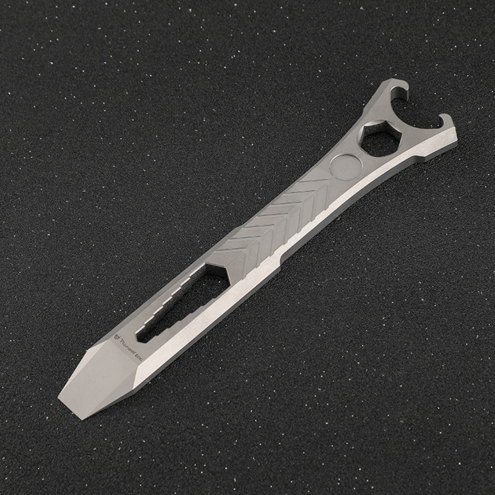 Titanium Alloy EDC Pry Bar Multi-Tool Bottle Opener Hex Wrench Outdoor Gear