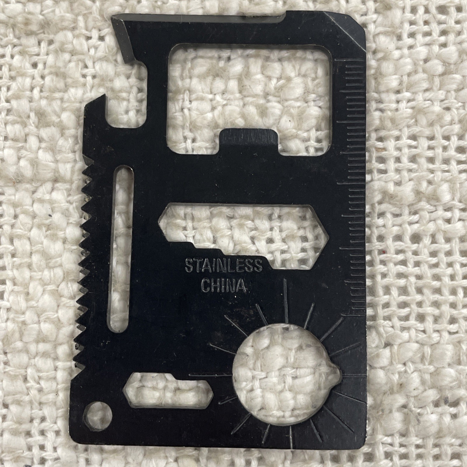 Stainless Steel Small EDC Pocket Sized Survival Camping Credit Card Tool