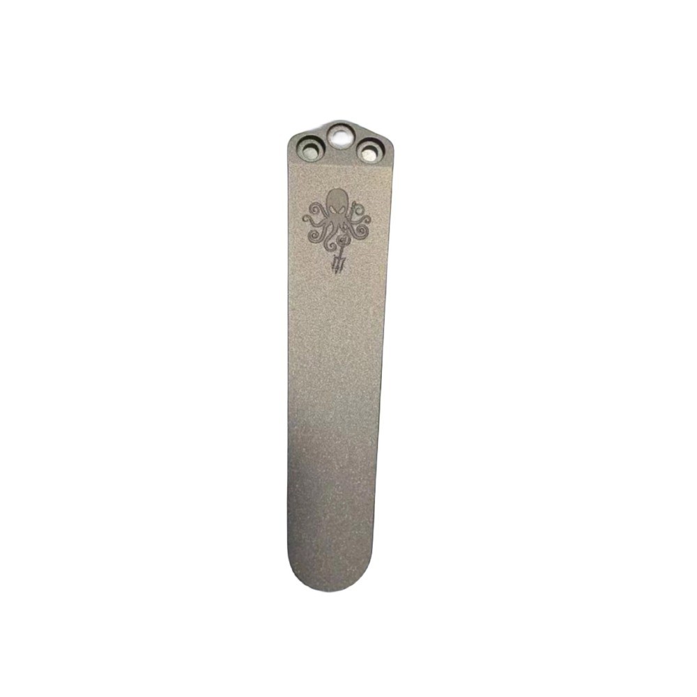 Octopus Stone Washing 3-Hole TC4 Pocket Clip for Benchmade / Spyderco / Emerson