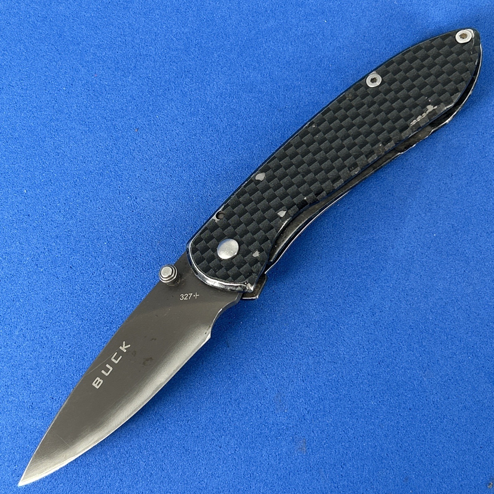 Buck 327 Nobleman Stainless STEEL Linerlock Folding Pocket KNIFE