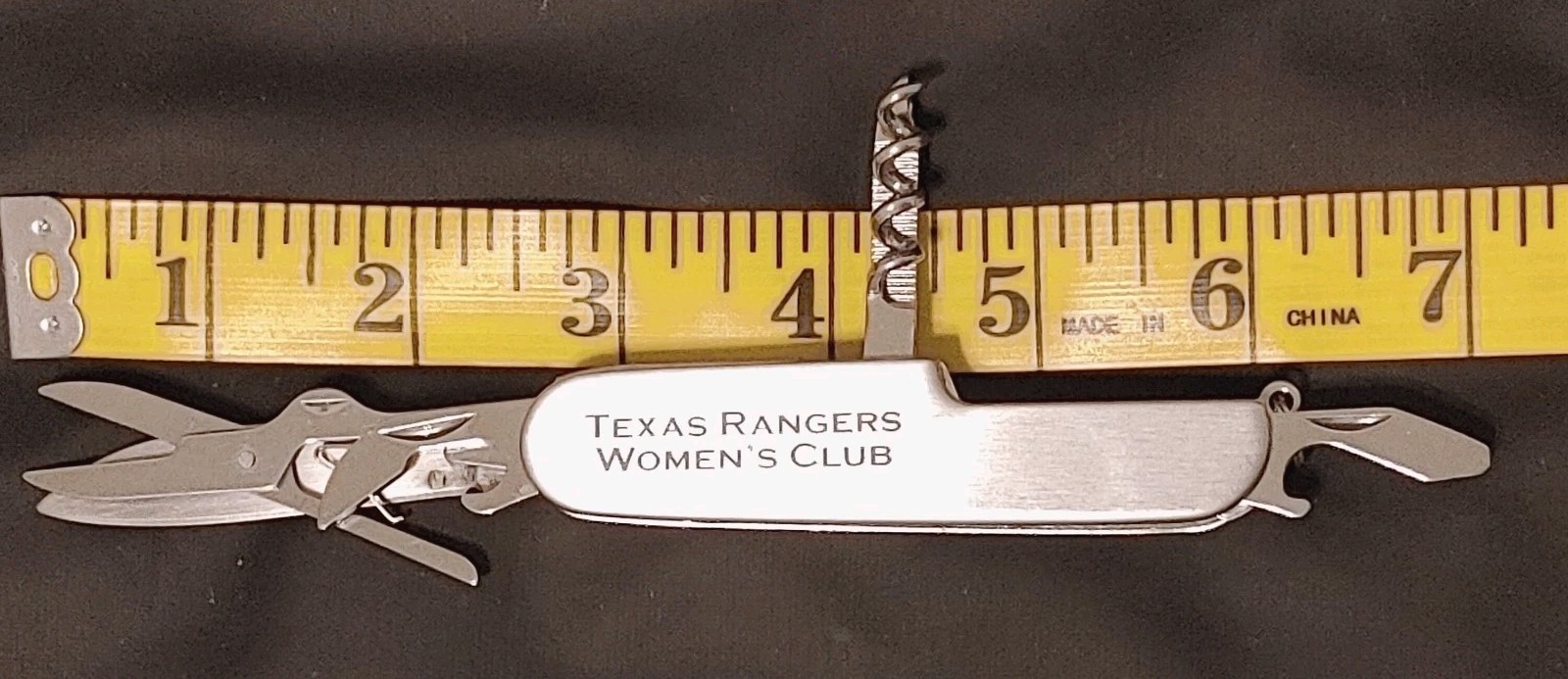 8 Function Stainless Steel Multitool Pocket Knife TX Rangers Women’s Club