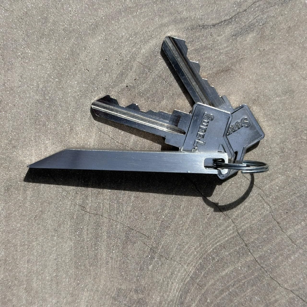Titanium Heavy Duty Mini Keychain Pry Bar 2 Pack EDC Keychain Tools Pocket