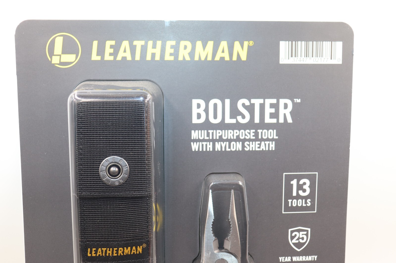 LEATHERMAN BOLSTER 13 TOOL MULTI-TOOL W/SHEATH NIB! 25 YEAR WARRANTY MADE USA