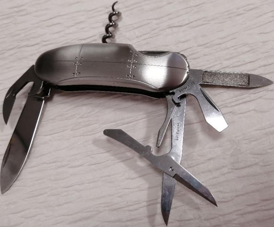Rare Tiffany & Co Swiss Army Style Multi Tool Pocket Knife Stainless Steel