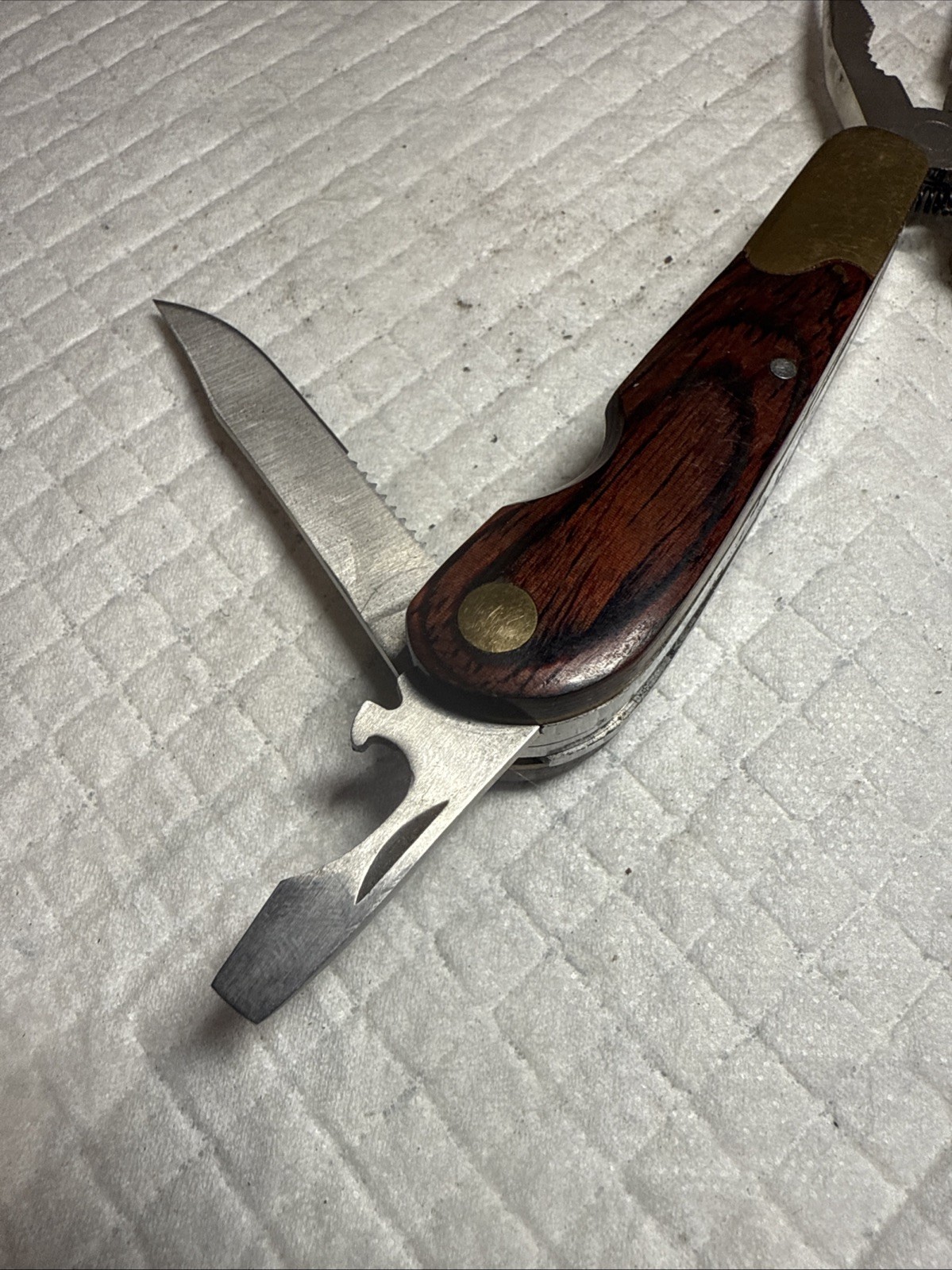 HUSKY 25 Years 25th Anniversary Limited Edition Multi-Tool Brass Wood Vtg USA