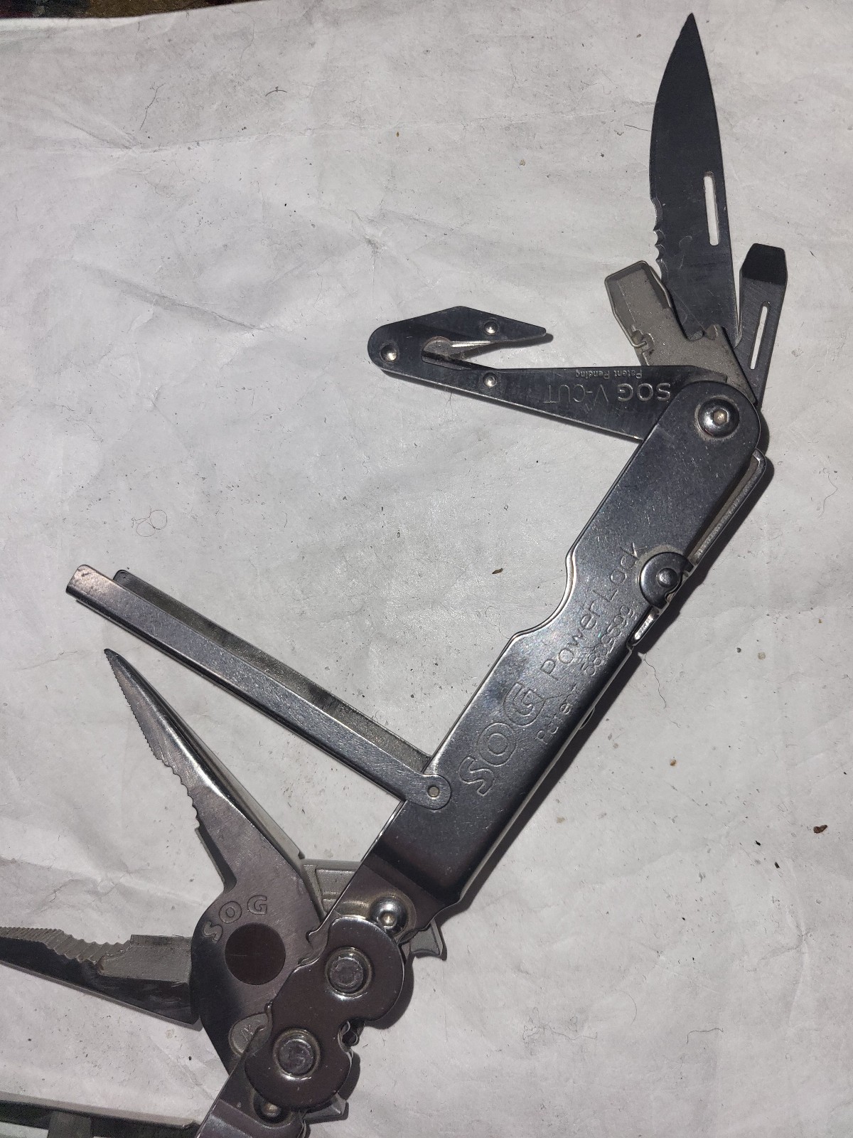 Sog Power Lock Pliers Multi Tool Stainless Steel With Sheath USA