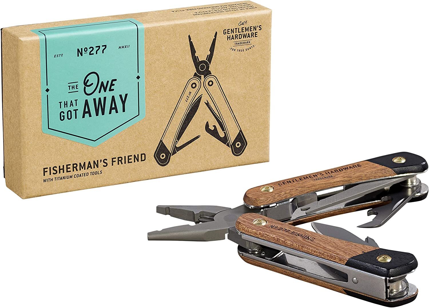 Gentlemen’s Hardware Wood-Handled Multi-Tool,Fishing Essentials 277 SRCATCH/DENT