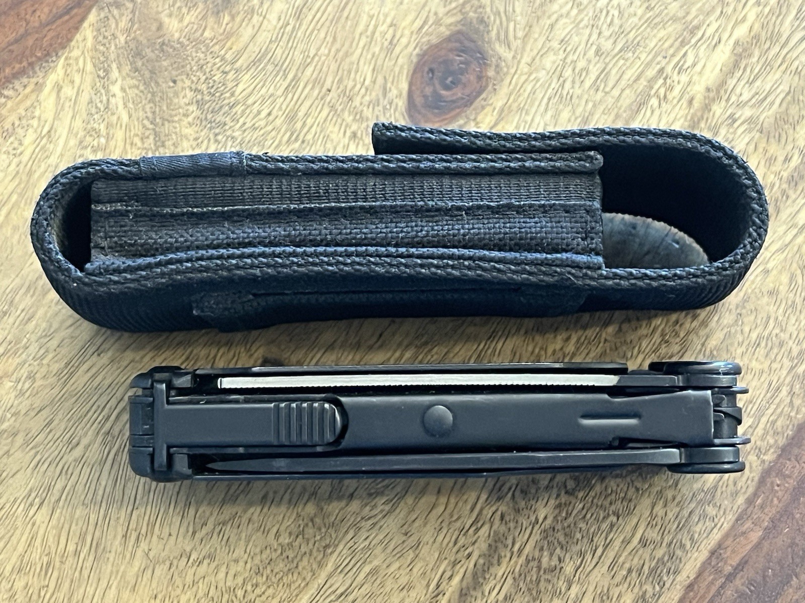 2025 Leatherman Wave Plus Black Oxide Multi-Tool EXCELLENT!!! w/Beautiful Sheath