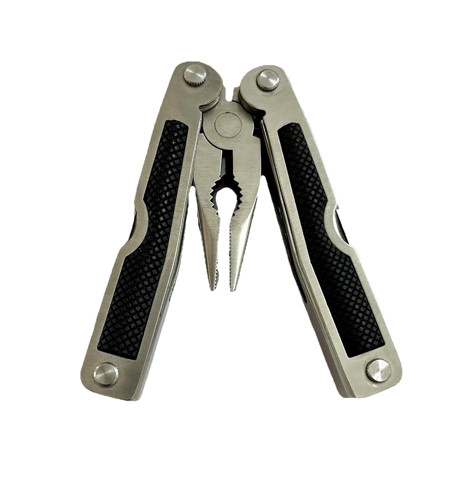 9-in-1 Stainless Steel Multi-Tool Pliers with Knife Screwdrivers Ruler Pat ZL