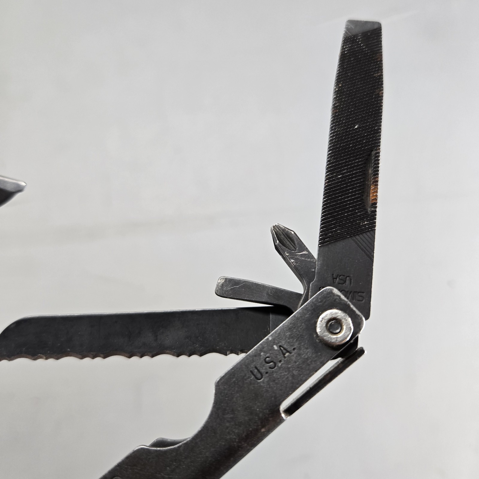 Vintage USA Gerber MultiTool Blunt Pliers Patent #5142721-#5212844 Stainless