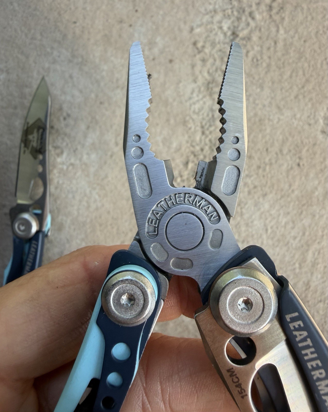 LEATHERMAN SKELETOOL CX & KB NIGHTSHADE MULTI-TOOL & KNIFE IN SHEATH, EXCELLENT!