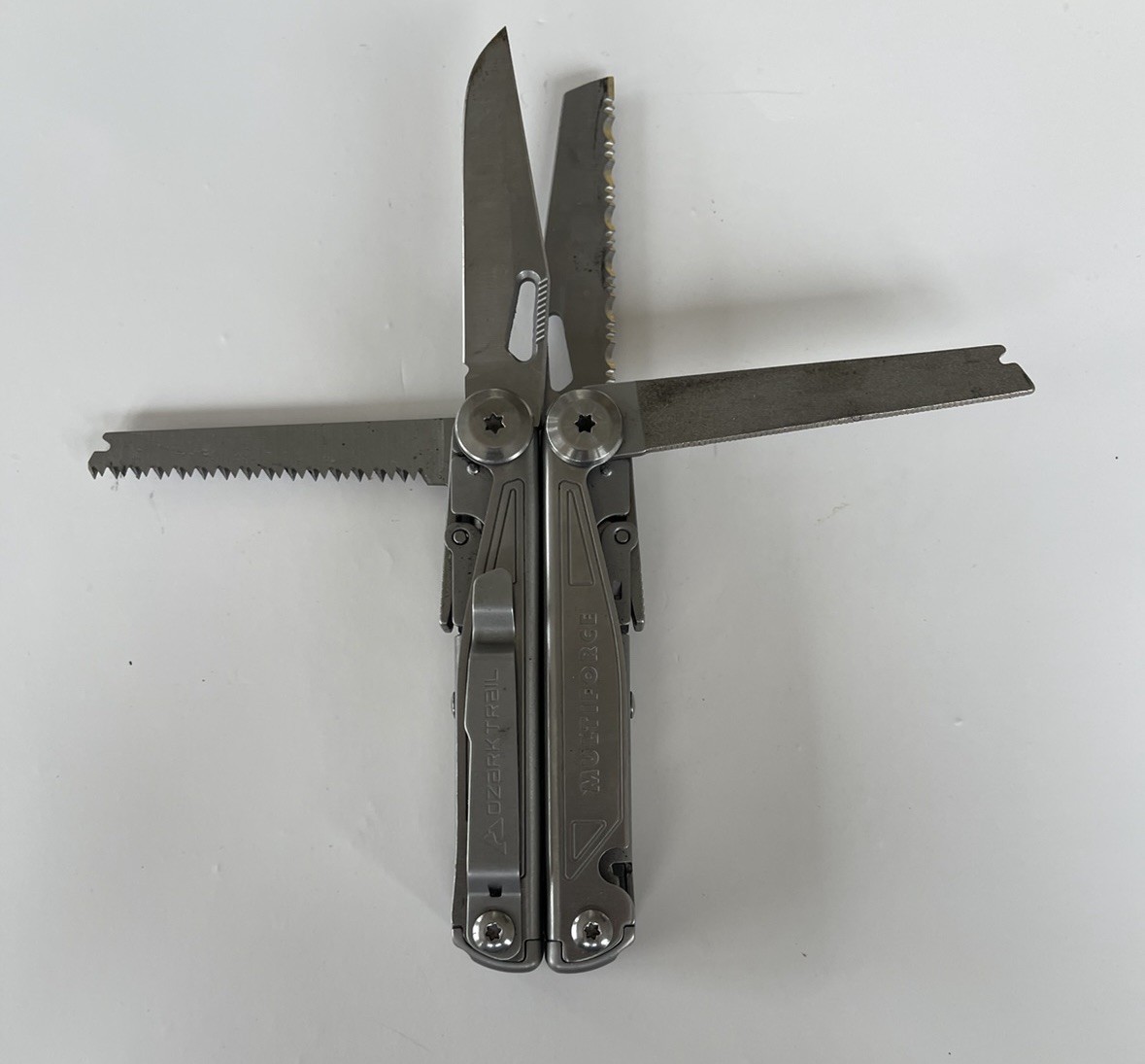 Ozark Trail Multiforce Multi-Tool Stainless Steel Plier Knife Saw, Fast Ship!!!