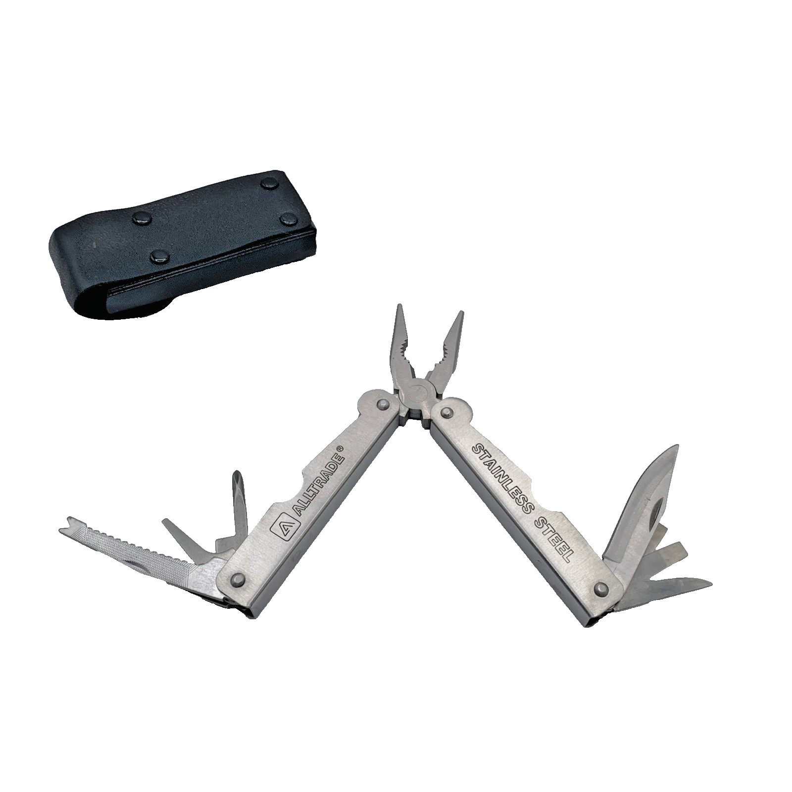 Alltrade 9-1 Stainless Steel Deluxe Multi-Tool Pocketknife Plyers