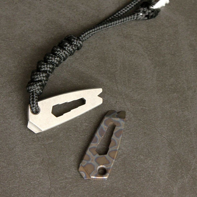 Mini TC4 Titanium Crowbar Pry Bar Underreach EDC Tool Key Keychain Pendant Gifts