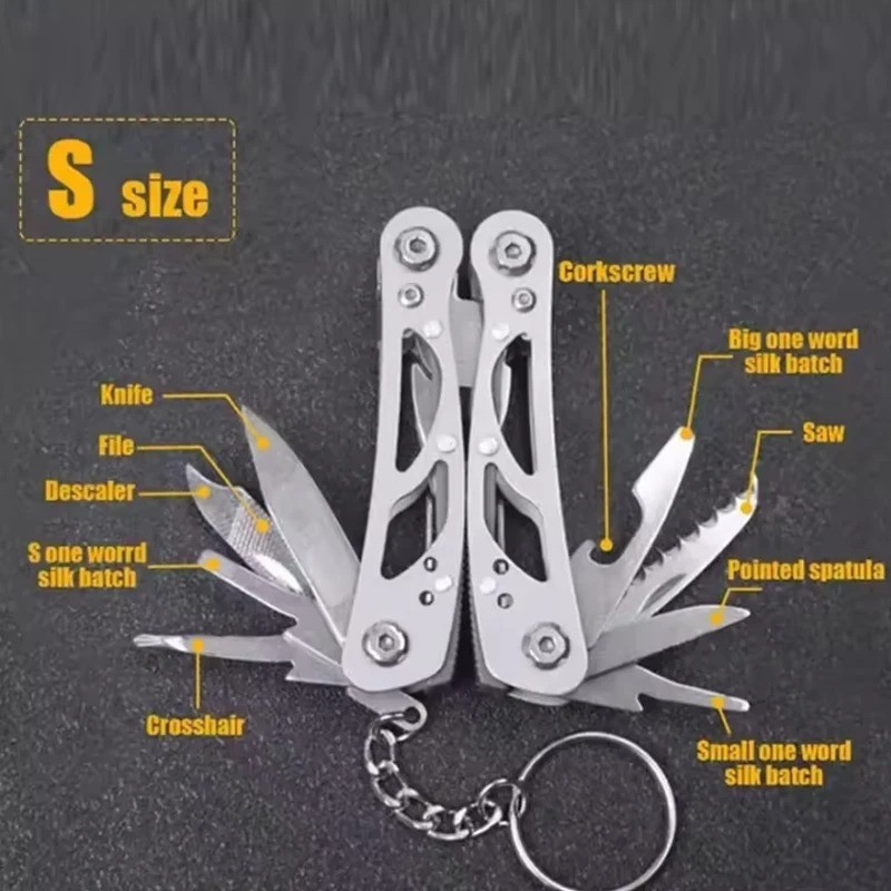 Folding Multi-tool Pocket Knife Pliers Mini Portable Fold Outdoor Hunting Surviv