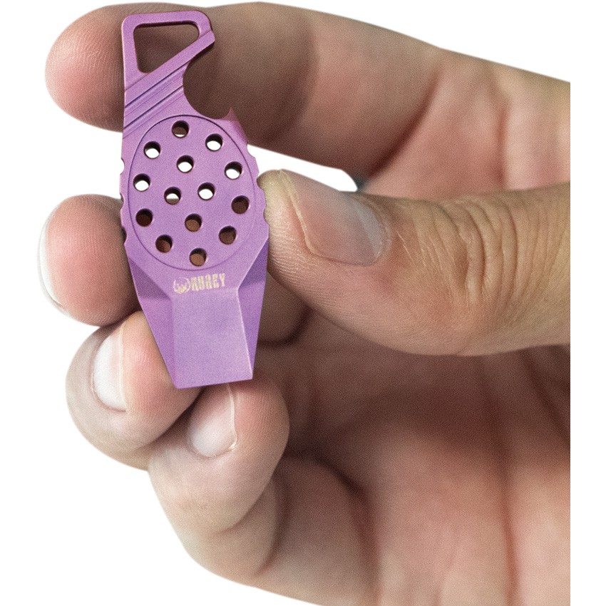 Kubey Pink Titanium Keyring Pry Bar Bottle Opener Multi-Tool 447E