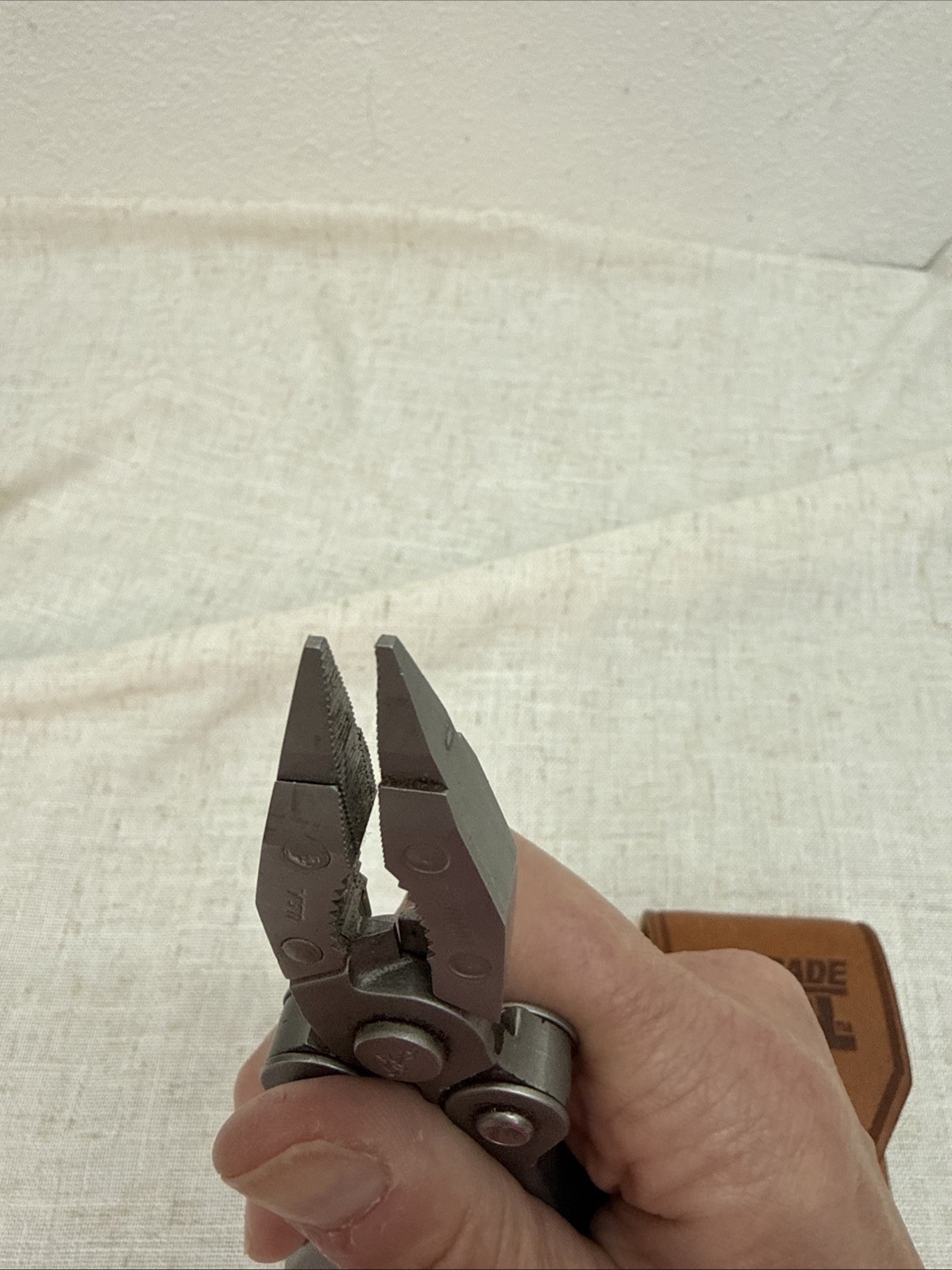 Vintage Schrade Tough Tool ST1 Multi-Tool Pliers Knife w Leather Sheath Nice!