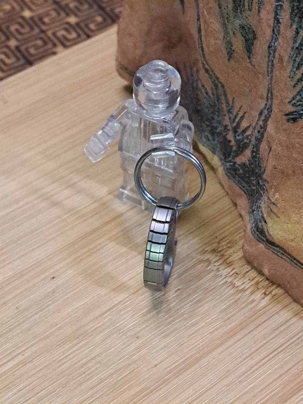 Mini EDC Titanium Keychain Carabiner With Built Bottle Opener