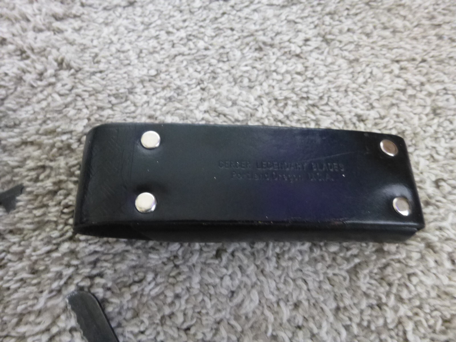 Gerber Black Multi Tool Sliding Plier 5142721 5212844 USA W Black Leather Case