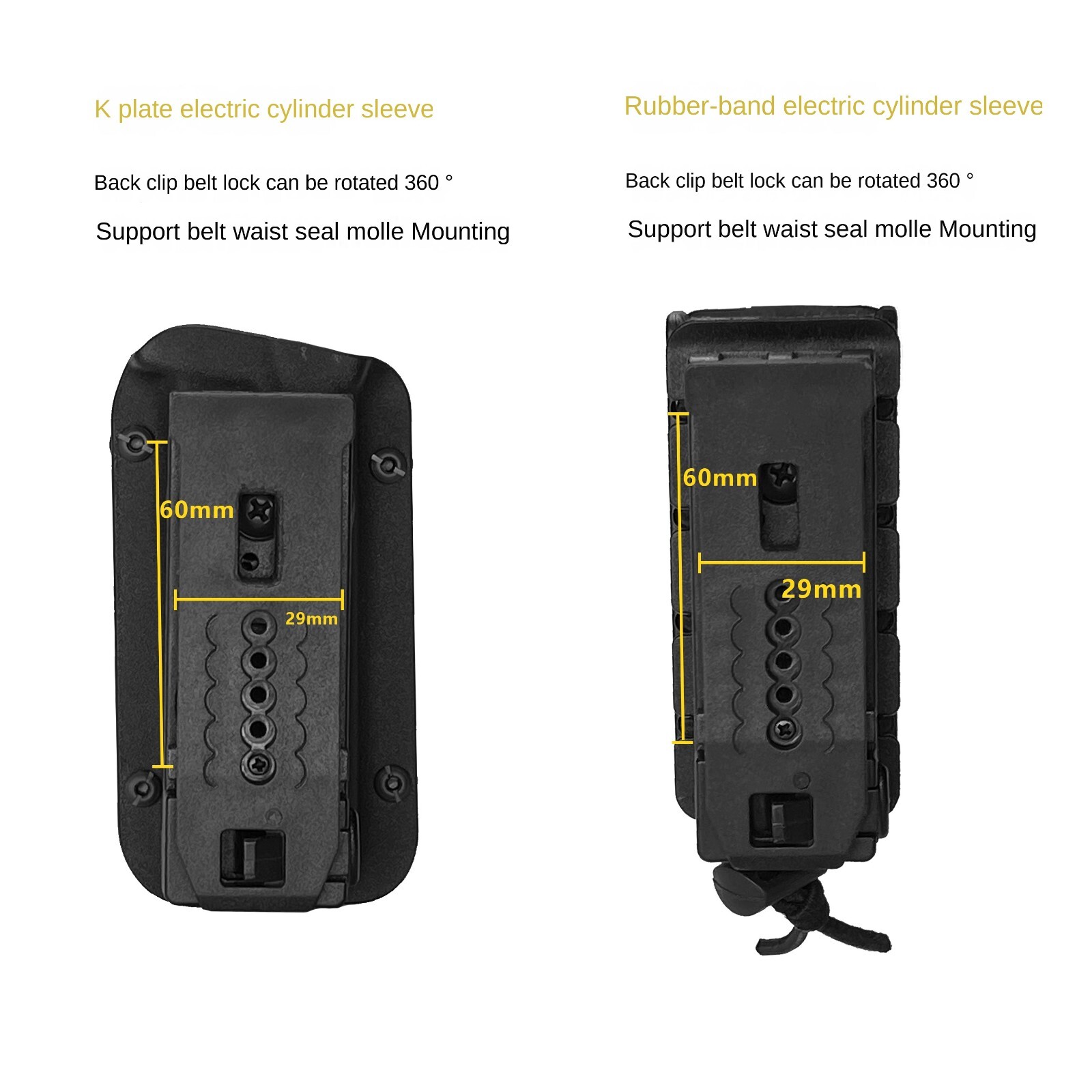 Flashlight Scabbard K-Sheath Belt Clip For NITECORE EDC25/EDC23/EDC29/EDC27UHi