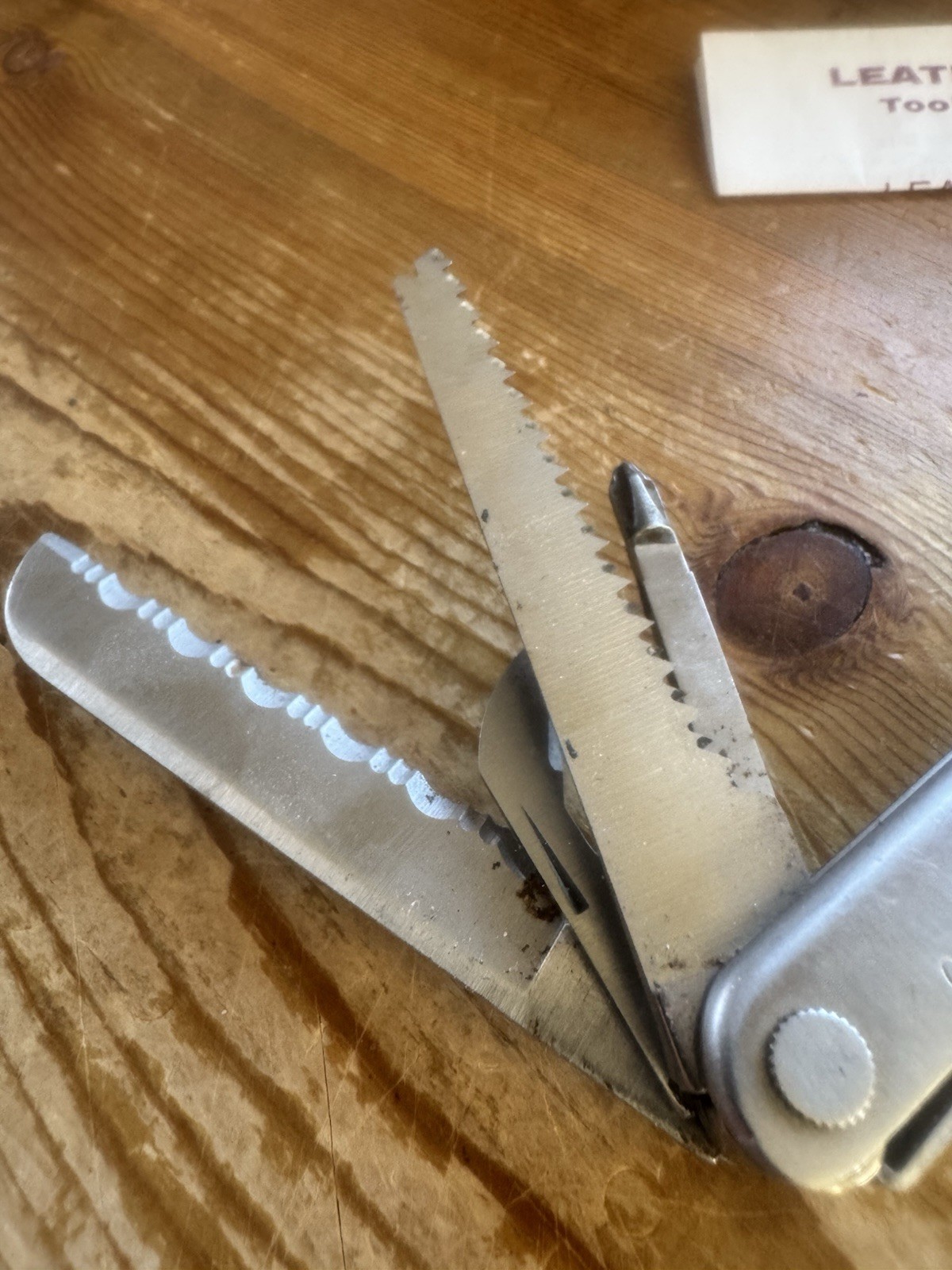 Leatherman Super Tool 200 w/ NOS Tool Adapter, Bits, Holder, Sheath