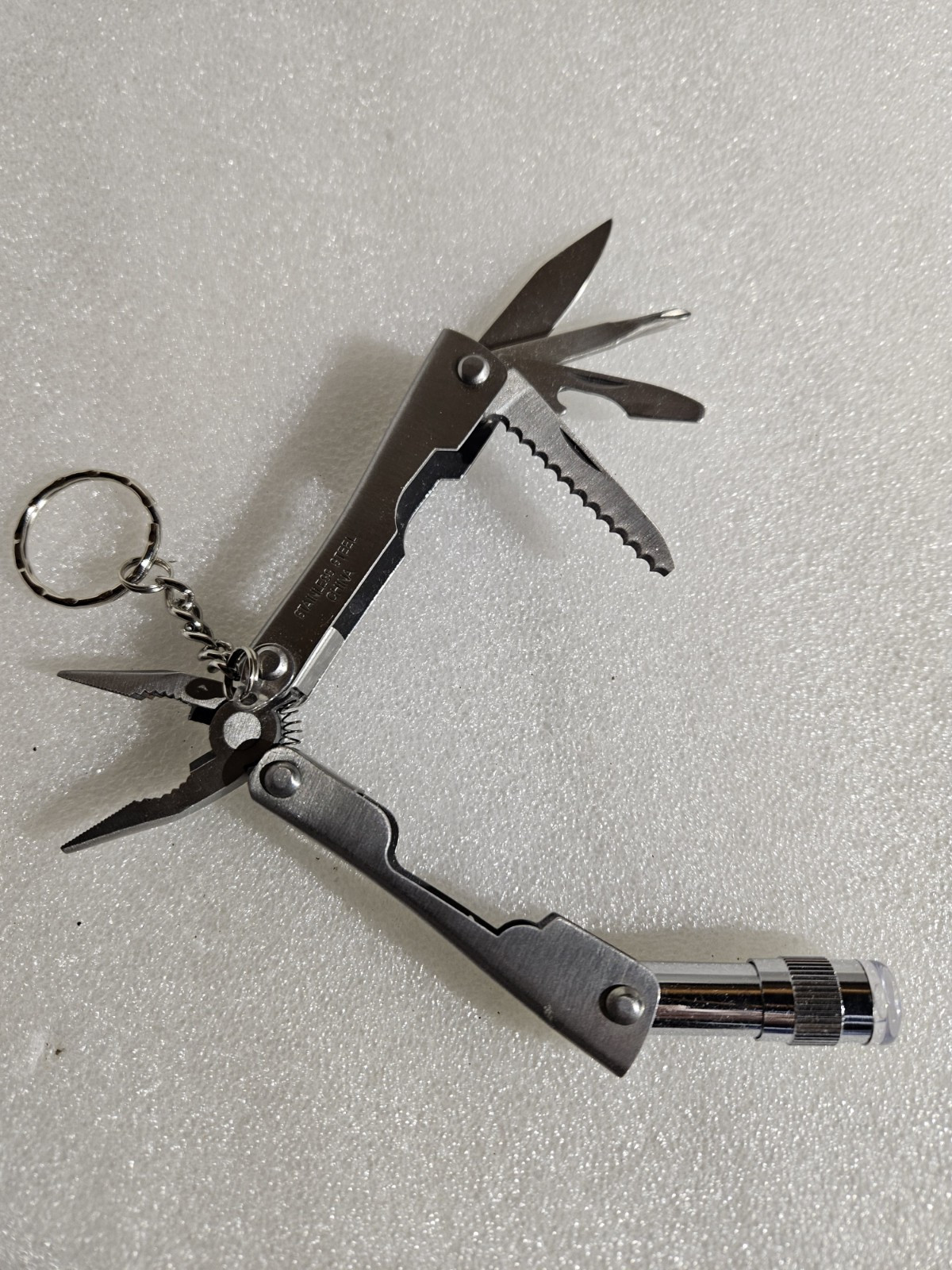 8-in-1 Multi-tool Multi Function Pliers-Folding Pocket Tool With LED light