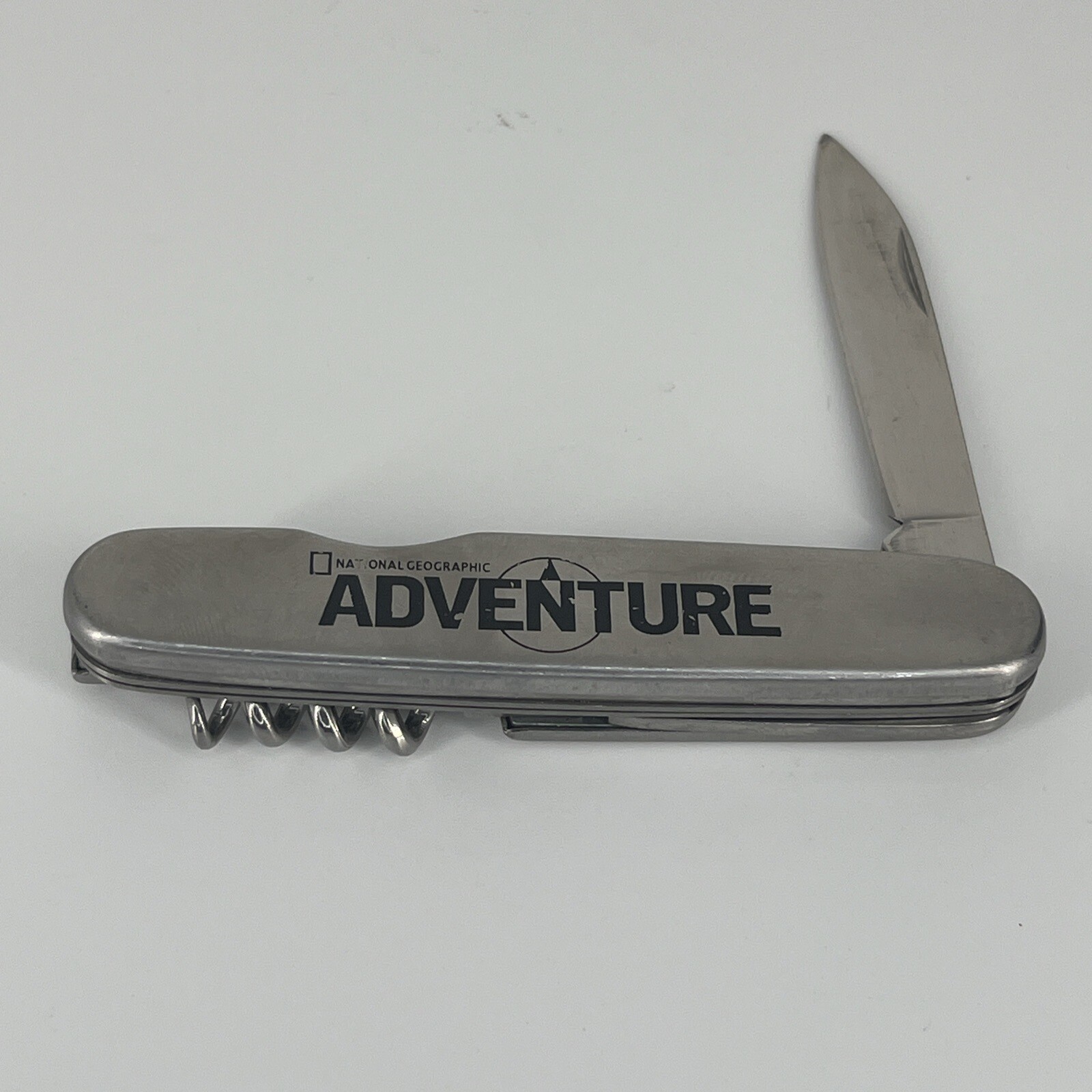 National Geographic Adventure Folding Knife Multi-Tool Bottle Opener Corkscrew