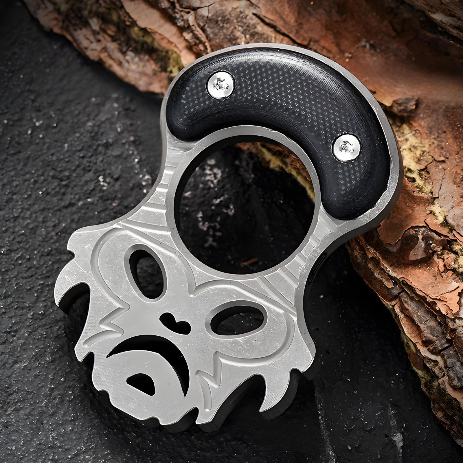 Titanium Alloy EDC Multi-Tool Single Finger Knuckle Bottle Opener Keychain A+++
