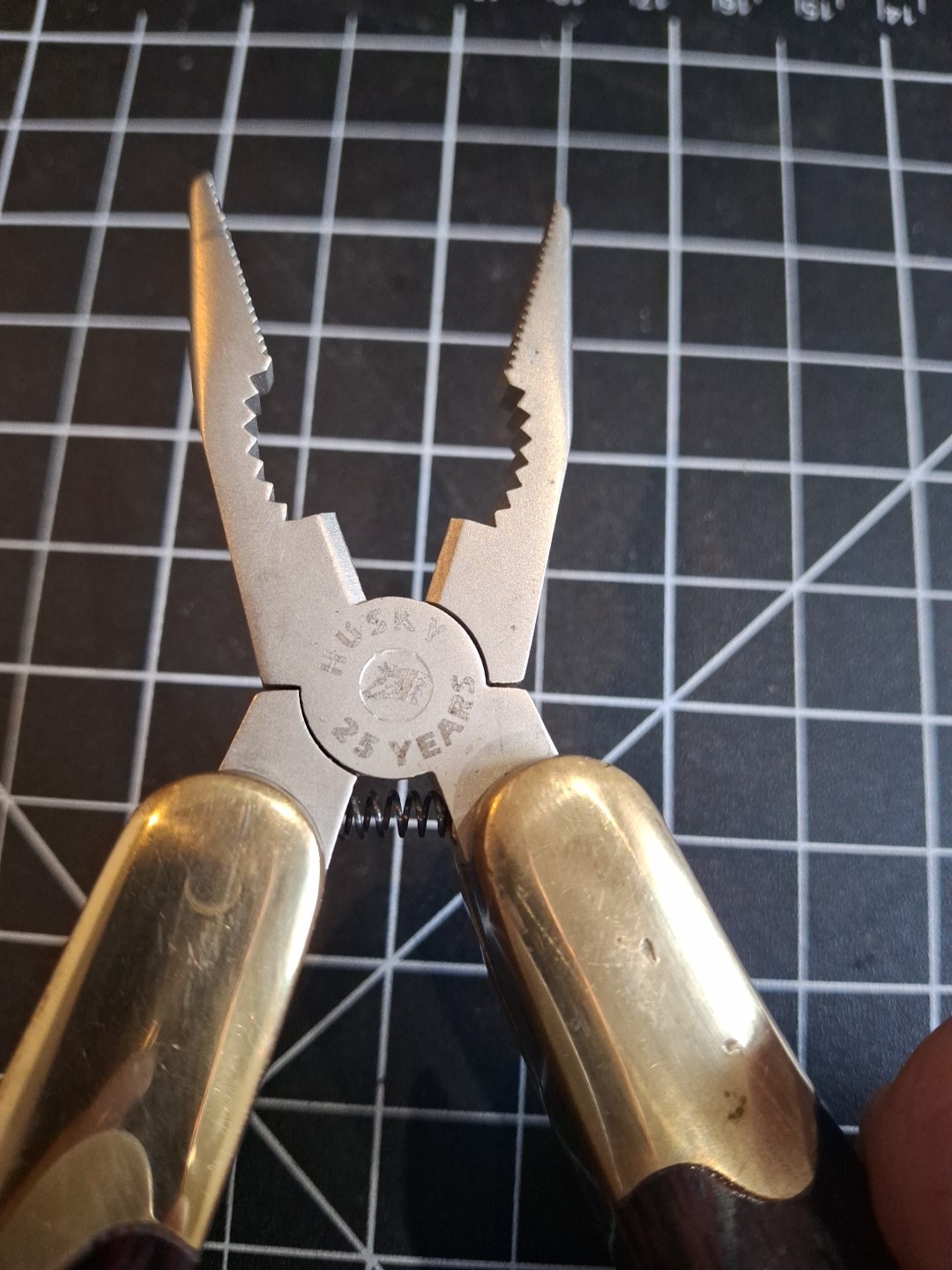 HUSKY 25 Years 25th Anniversary Limited Edition Multi-Tool Brass Wood Vtg USA
