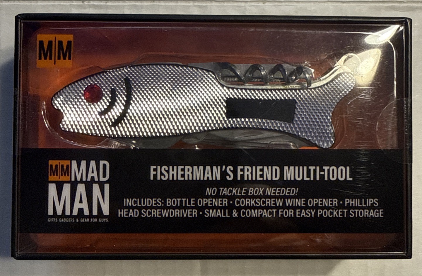 New Mad Man gifts Fisherman’s Friend Multi-Tool Bottle/Wine Opener Screwdriver