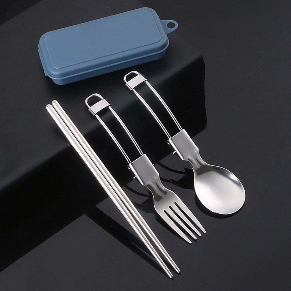 High Performance Camping Utensil Picnic Cutlery Stainless Steel Easy Storage
