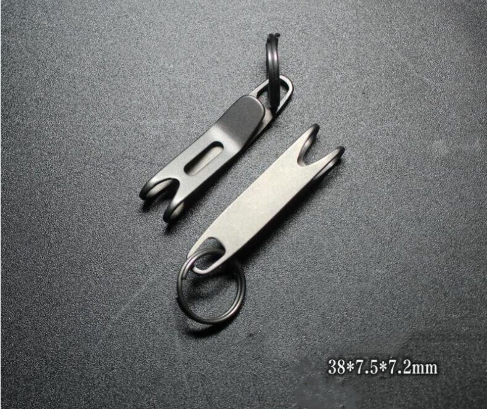 Titanium Alloy EDC Gear Pocket Suspension Clip Wallet Mini Tool with Key Ring