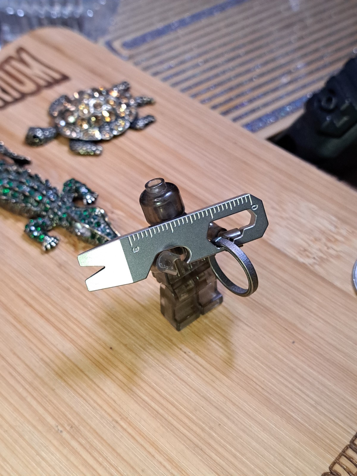 MINIMALIST EDC TITANIUM KEYCHAIN MULTI-TOOL BOTTLE OPENER