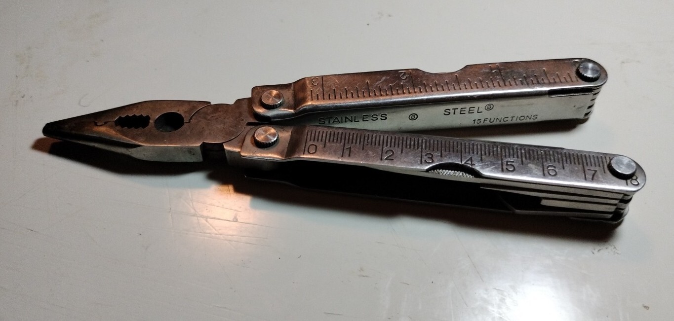 Unbranded 15 Function Stainless Steel Multi-tool With Ruler