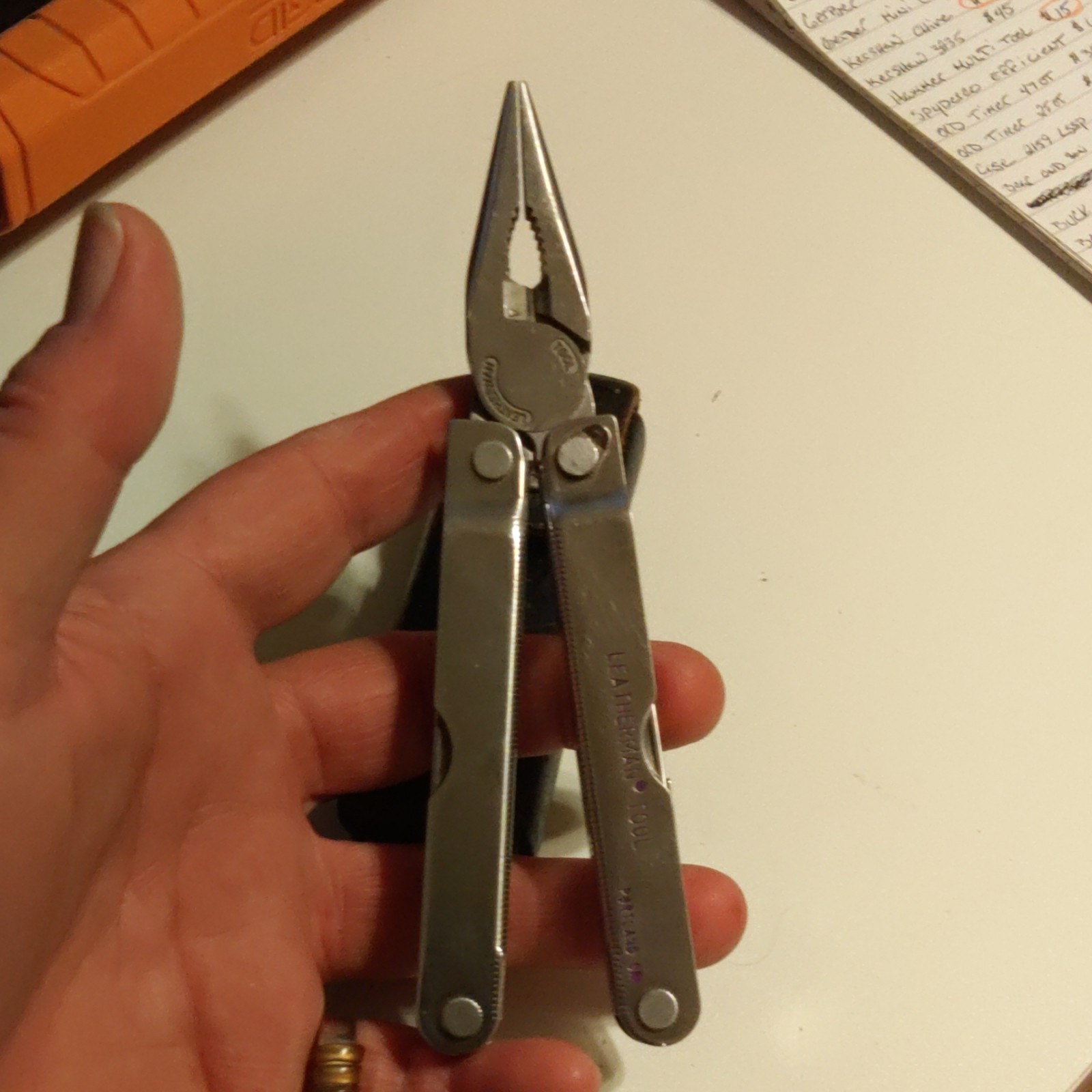 Leatherman Tool Multi-Tool Stainless Steel Silver/Black Sheath Plier Knife File