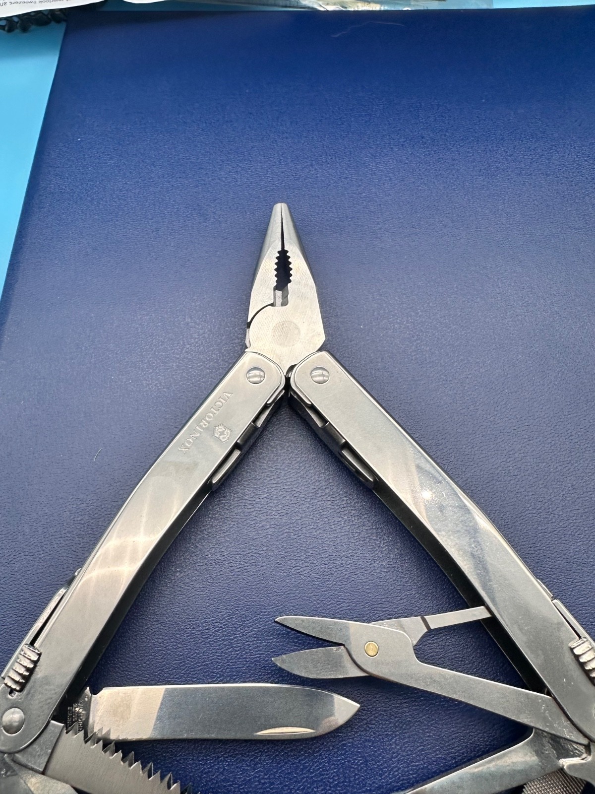 Victorinox Swiss Tool Spirit MX Multitool , Leder Etui , vintage