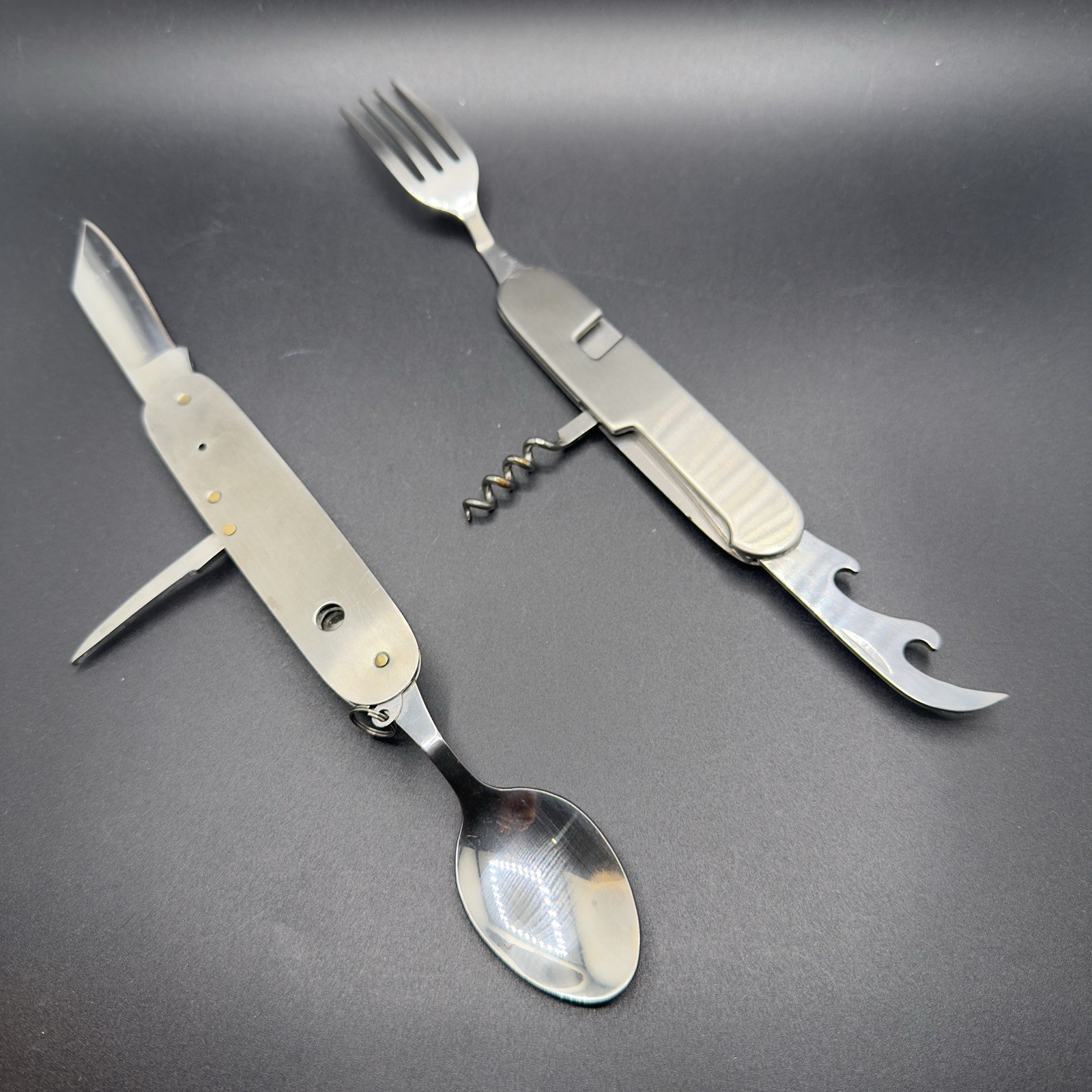 Camping Portable Cutlery Emergency Cutlery Set Folding Knife Fork Spoon Set