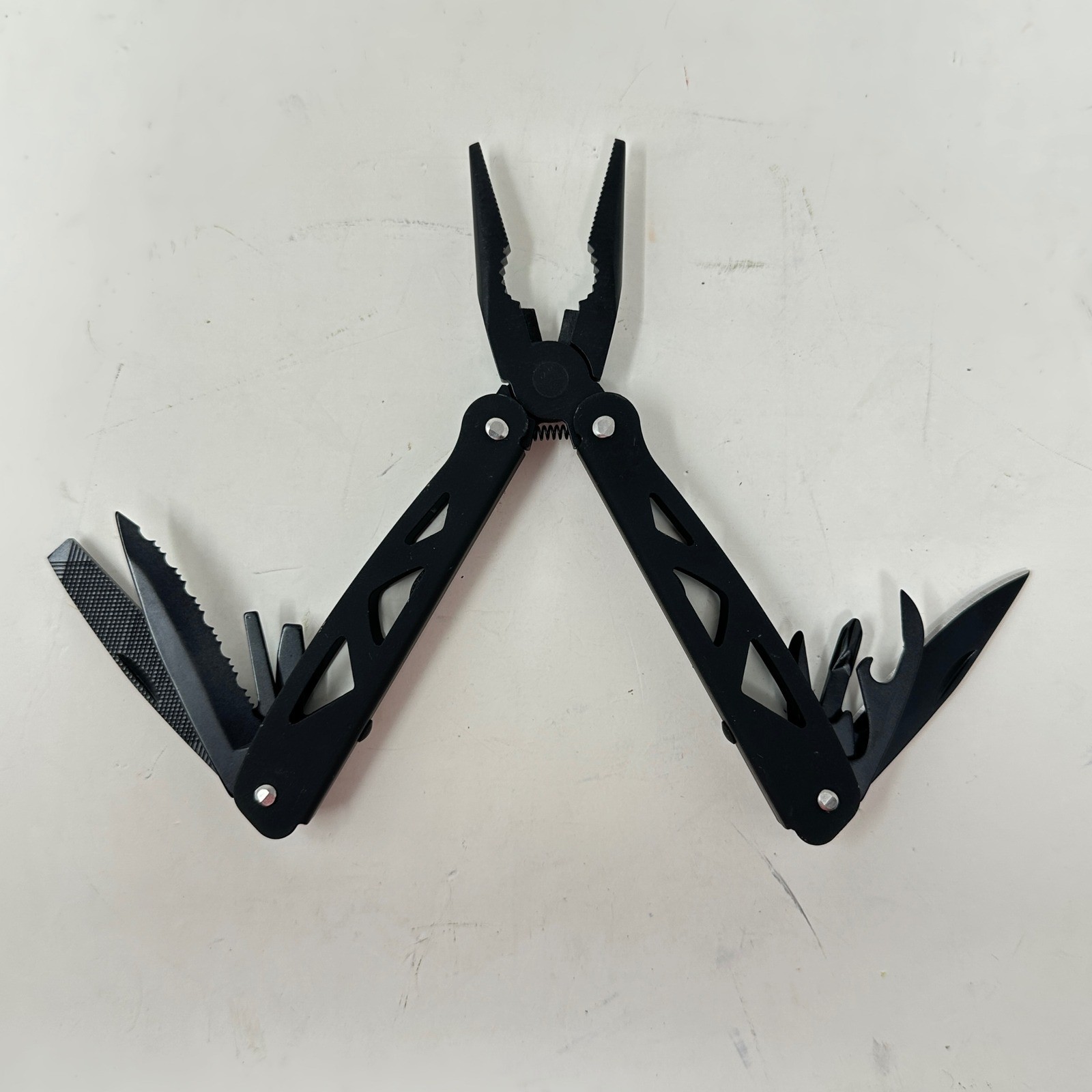 Ozark Trail 12 in 1 Multi Tool Set 3 Black Silver Pink Sheaths Outdoor Survival