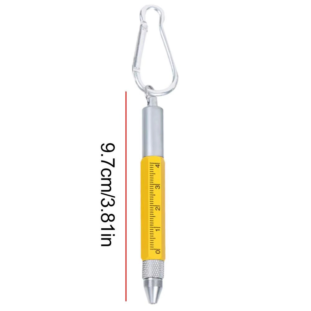 6-In-1 Multi-Function Pen Construction Tool Pen Cool Gadgets Carabiner Mobile Ph