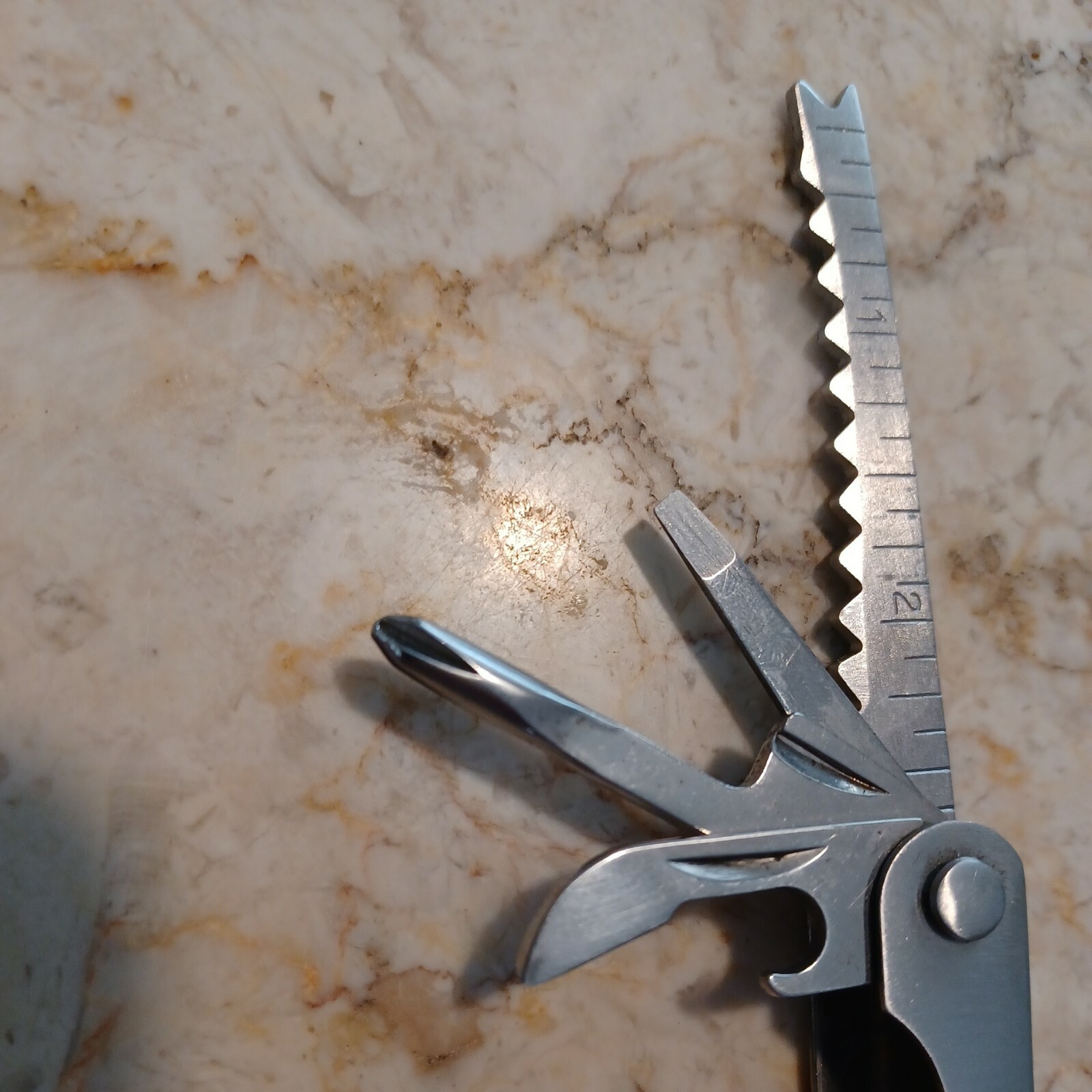 Stainless Steel Ohio Forge Multi Tool Pocket Knife w/ Pliers etc and Carry Case