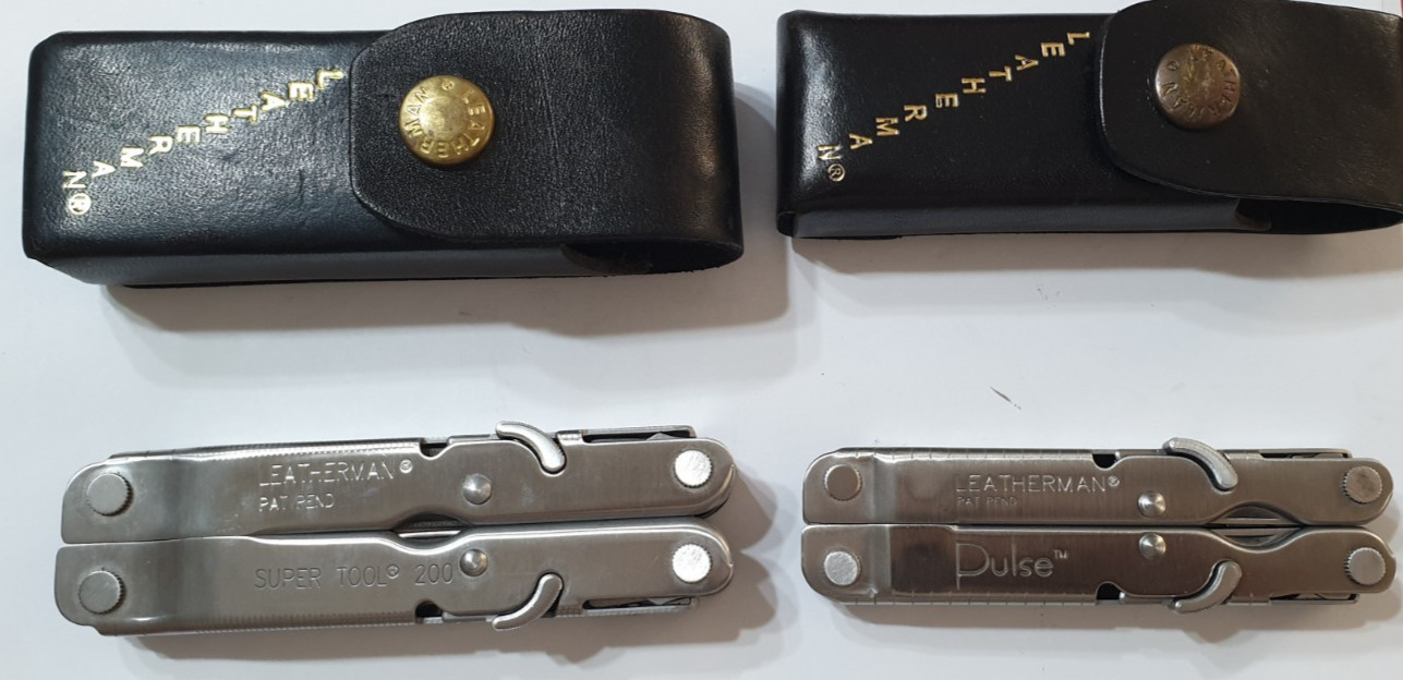 🔥🔥🔥 Leatherman Super Tool 200 & Pulse Set Unique Locks Rare Not Used
