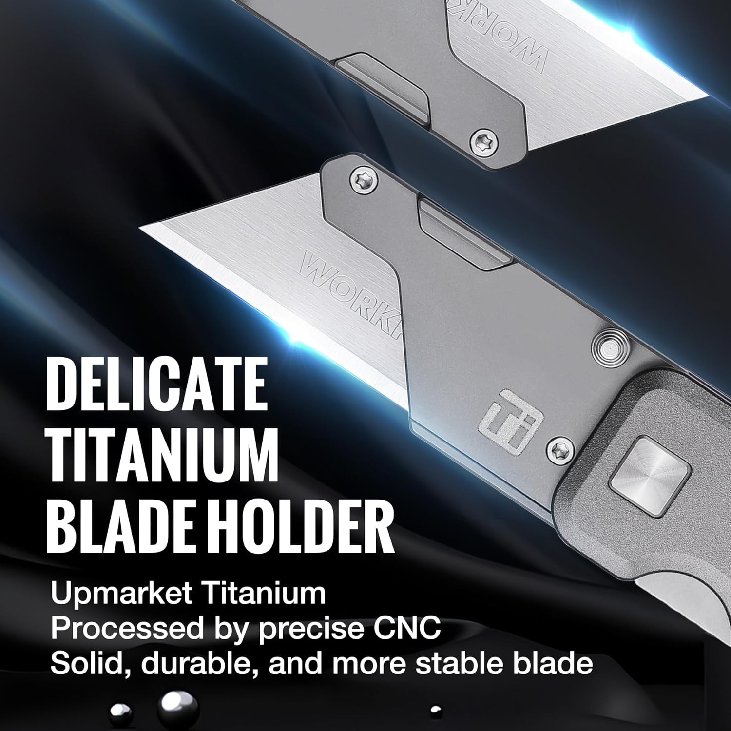 Titanium Utility Knife CNC Aluminium Handheld Portable Multi Tool Premium