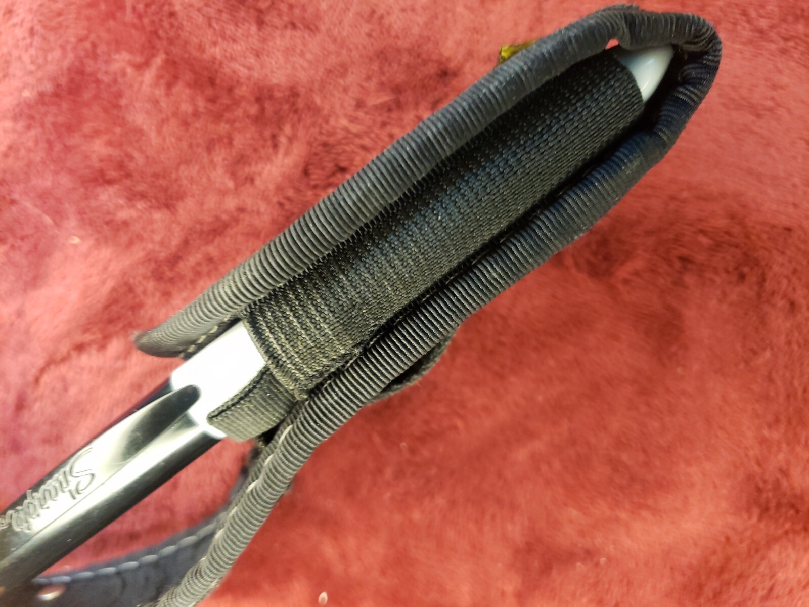 Leatherman Medium Nylon Sheath Metal plaque Wave Skeletool Wingman Side Pockets