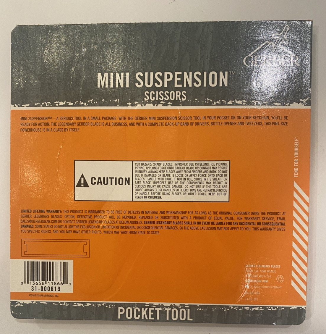 Gerber Mini Suspension Multi Tool w Scissors Compact Pocket Tool Stainless Steel