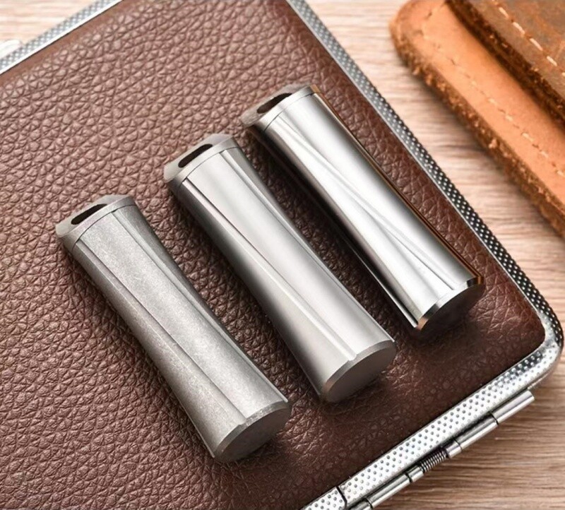 Titanium Pill Holder Case Organizer Container Waterproof Portable New Keychain
