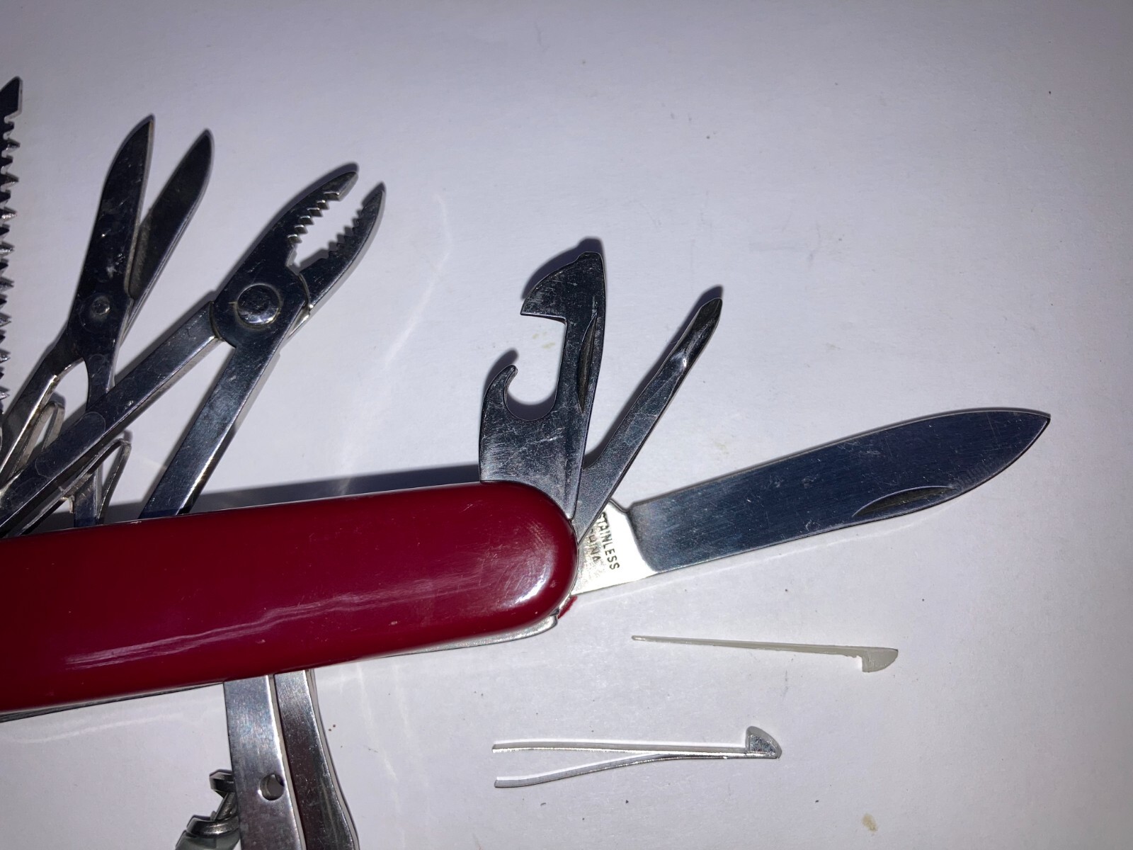Large RED (17-n-1) 30-Function Camping Knife (New, Dealer Old Stock 1998)